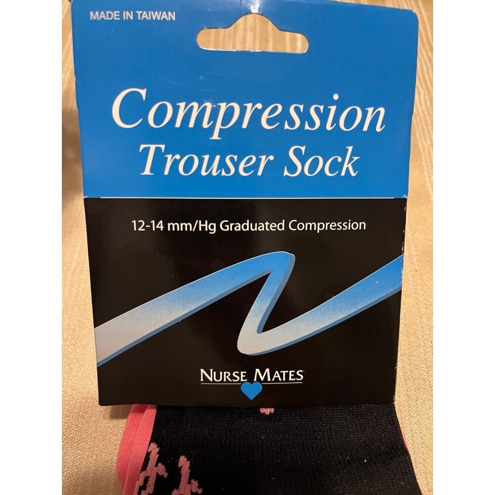Nurse Mates Women's Socks | 12-14 mmHg One Size, Black